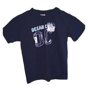 Boys blue OC Ocean City MD t shirt TOP S 6 7 8